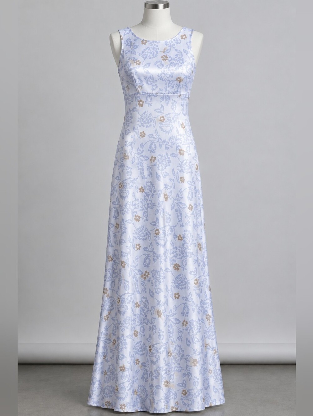 Vintage All That Jazz Satin Floral Dress - Size 4